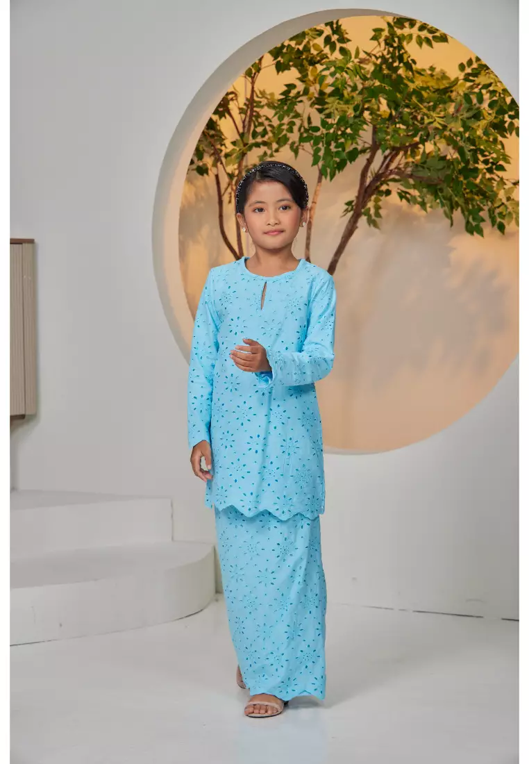 Kurung Moden Sulaman Kasih Evelyn For Kids