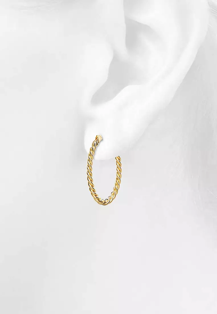Mellenum Hoop Gold Layered Earrings