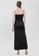 Cloth Inc black Drapery Maxi Slit Dress in Black 6D8C9AA54A09B5GS_2