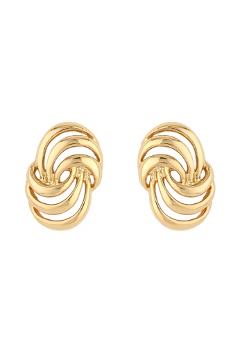 estele gold Estele 24Kt Gold Plated Designer Stylish Earrings for Women 12442AC555F75FGS_1