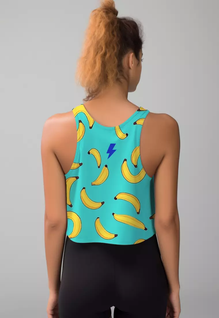 LSD55 Tanktop Gym  Crop Wanita Airdrylite "banana" tosca