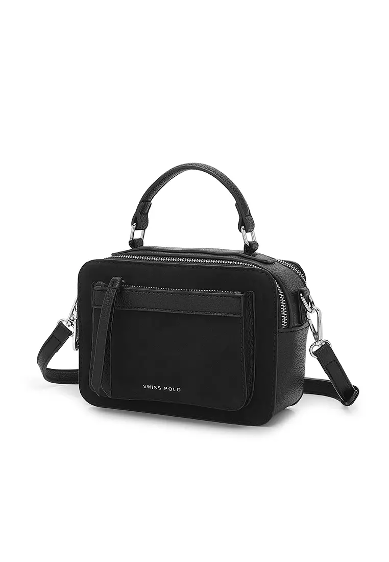 Women's Top Handle Bag / Sling Bag / Crossbody Bag / Shoulder Bag - Black