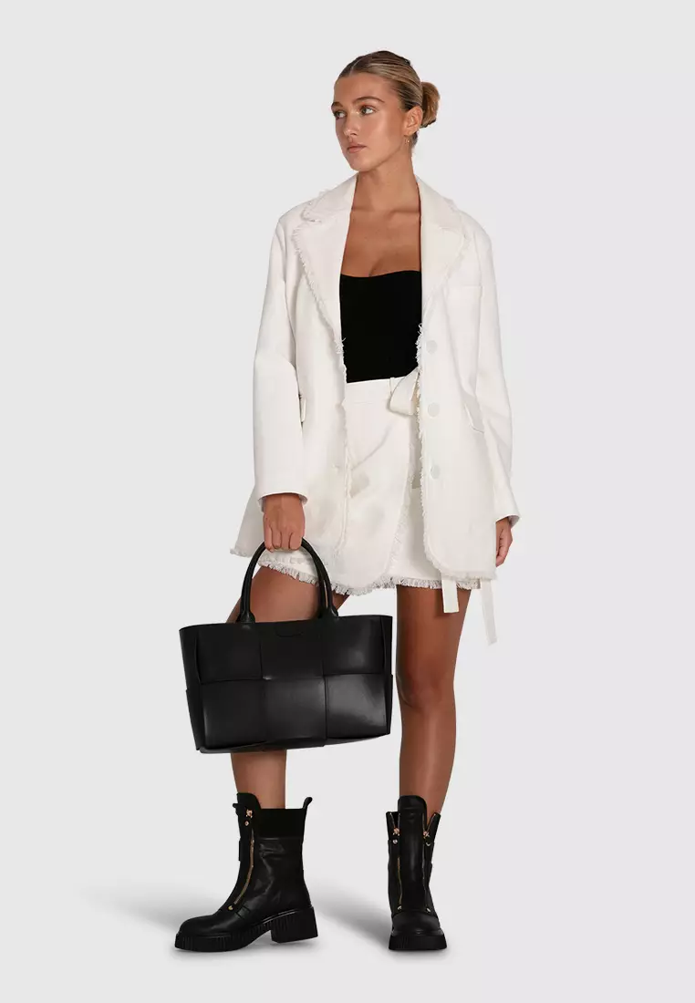 There She Goes Frayed Edge Skirt