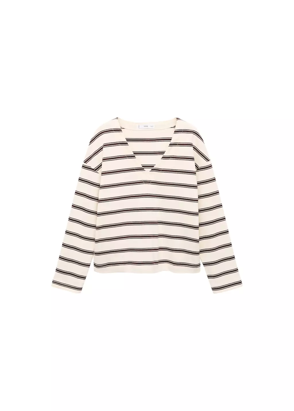 Sweater garis-gari katun kombinasi