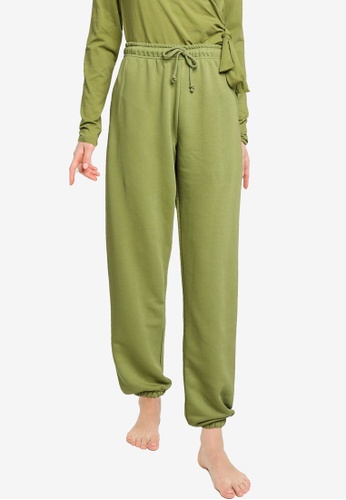 Little Mistress green Loungewear Khaki Joggers C37CFAAD09C311GS_1