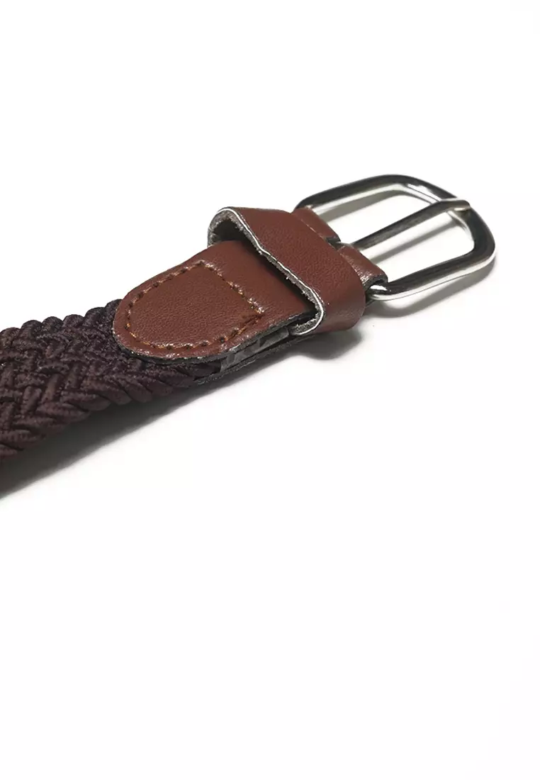 Houseofcuff Ikat Pinggang Rajut Belt Sabuk Pria Unisex Cokelat Muda Small