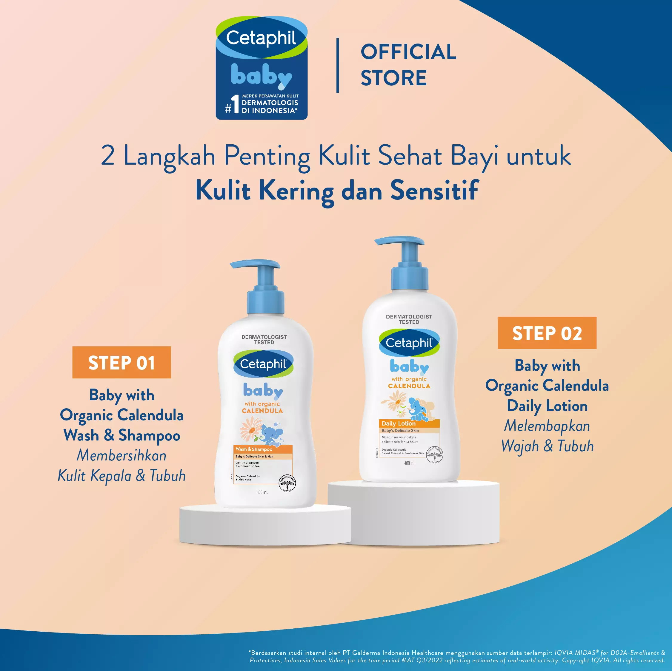 Cetaphil Baby Wash & Shampoo with Organic Calendula 400 ML