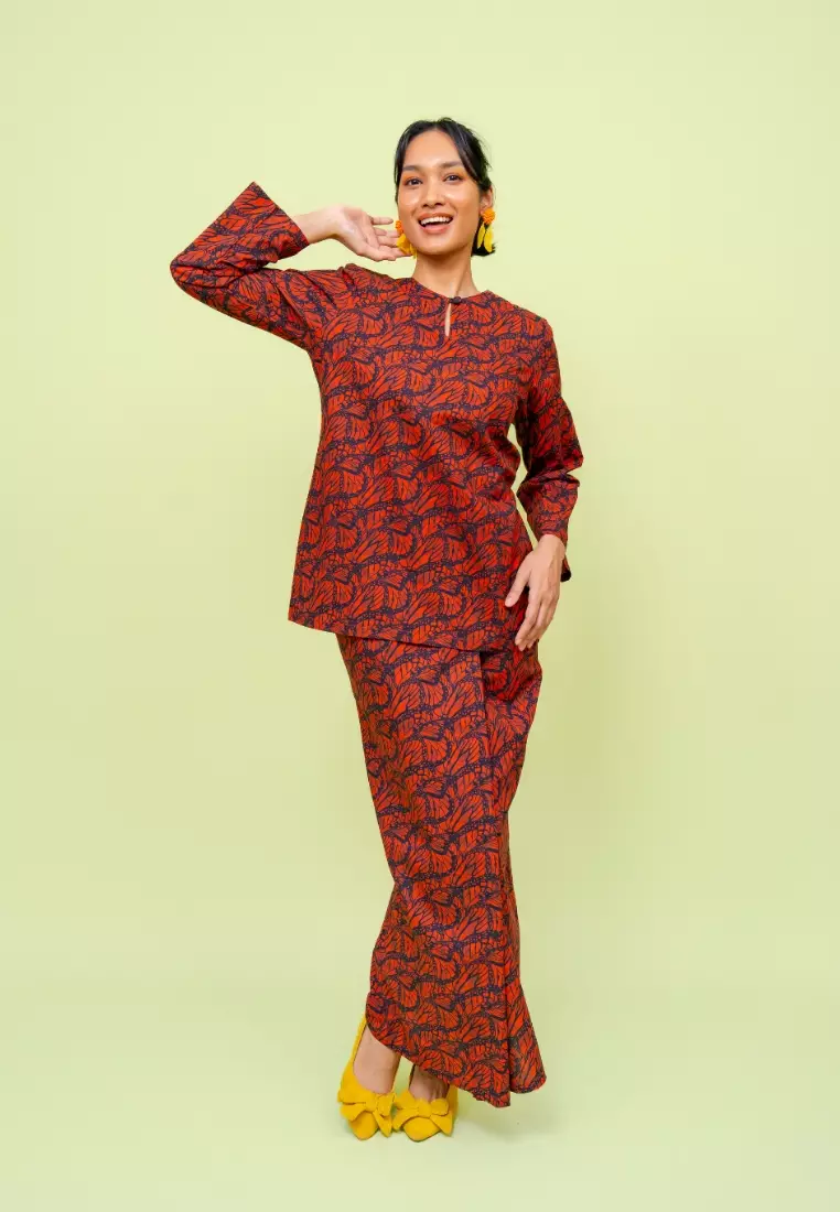 Bayu Somerset Pixie Kurung - Red