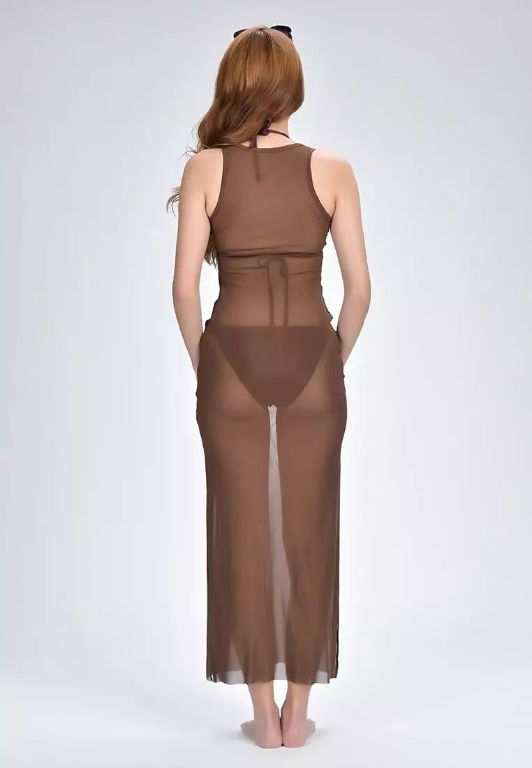 Women's Cover-Up Mesh Dress