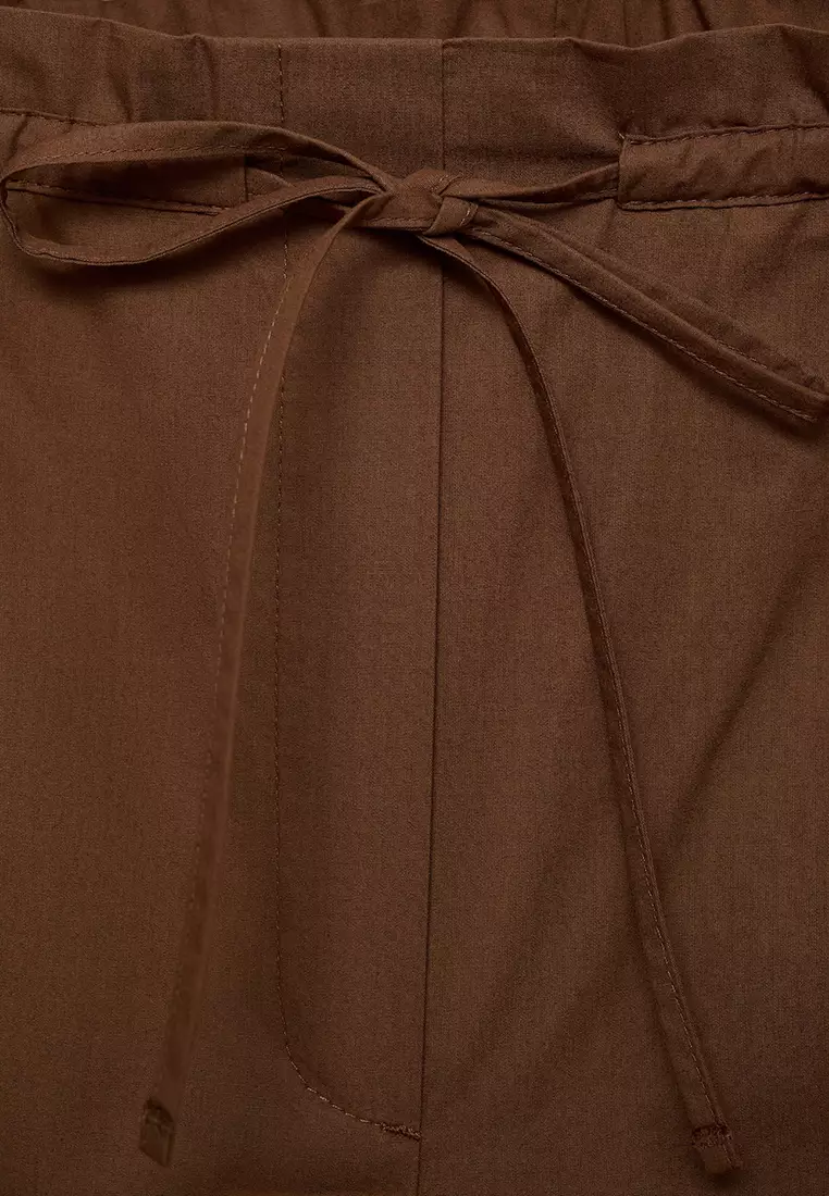 Paper Bag Cotton Trousers