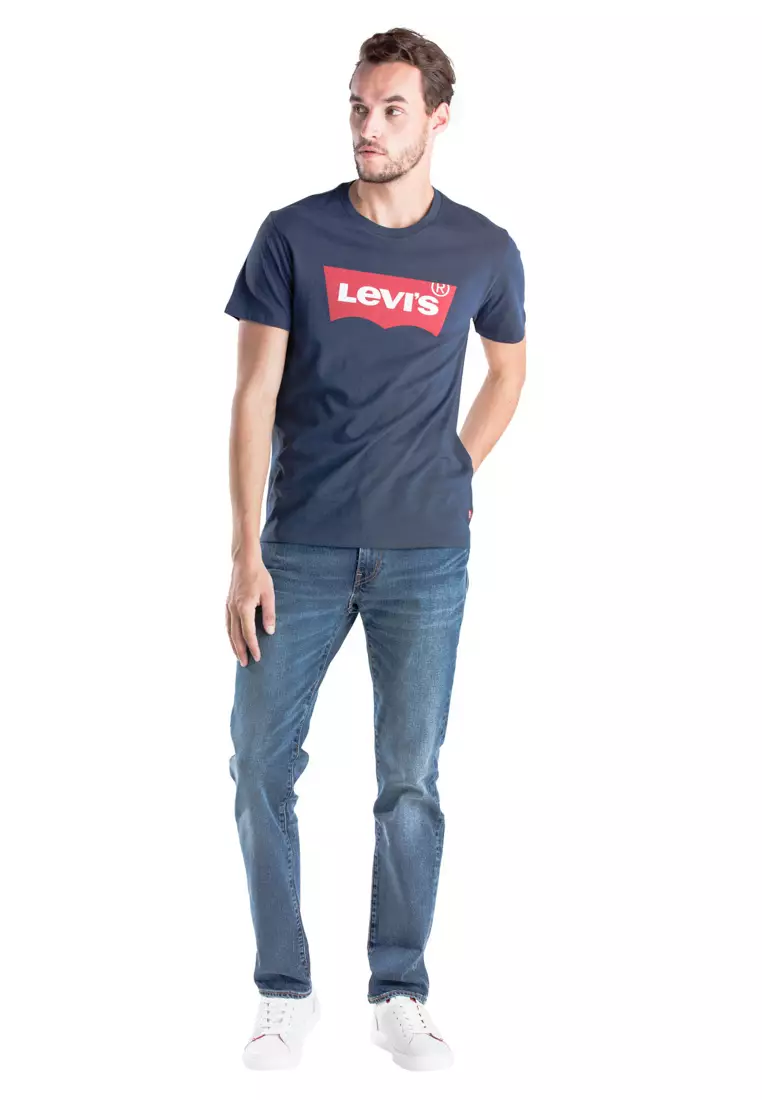 Levi's Graphic Set In Neck Hm Graphic Dress Blues