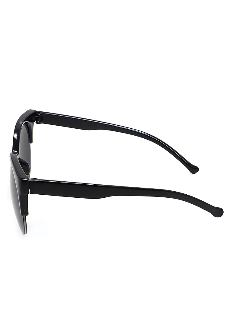 Liana Sunglasess Kacamata Fashion Vintage Wanita Cat Eye UV Protection Material PC ORIGINAL - Black