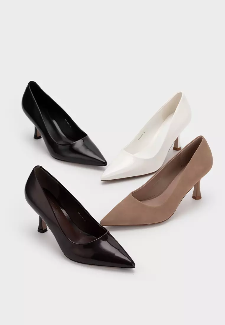 CLASSIC POINTED TOE MID HEEL PUMP