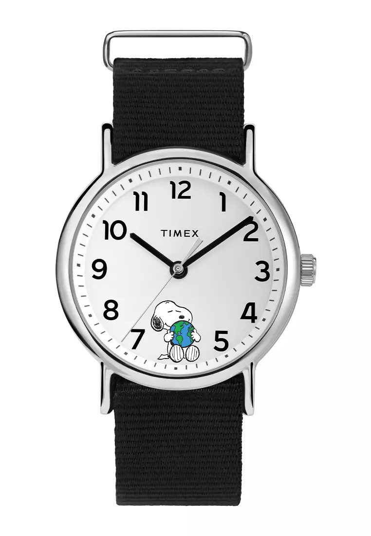 Buy Timex Timex Weekender x Peanuts Take Care 38mm Fabric Strap Watch ...