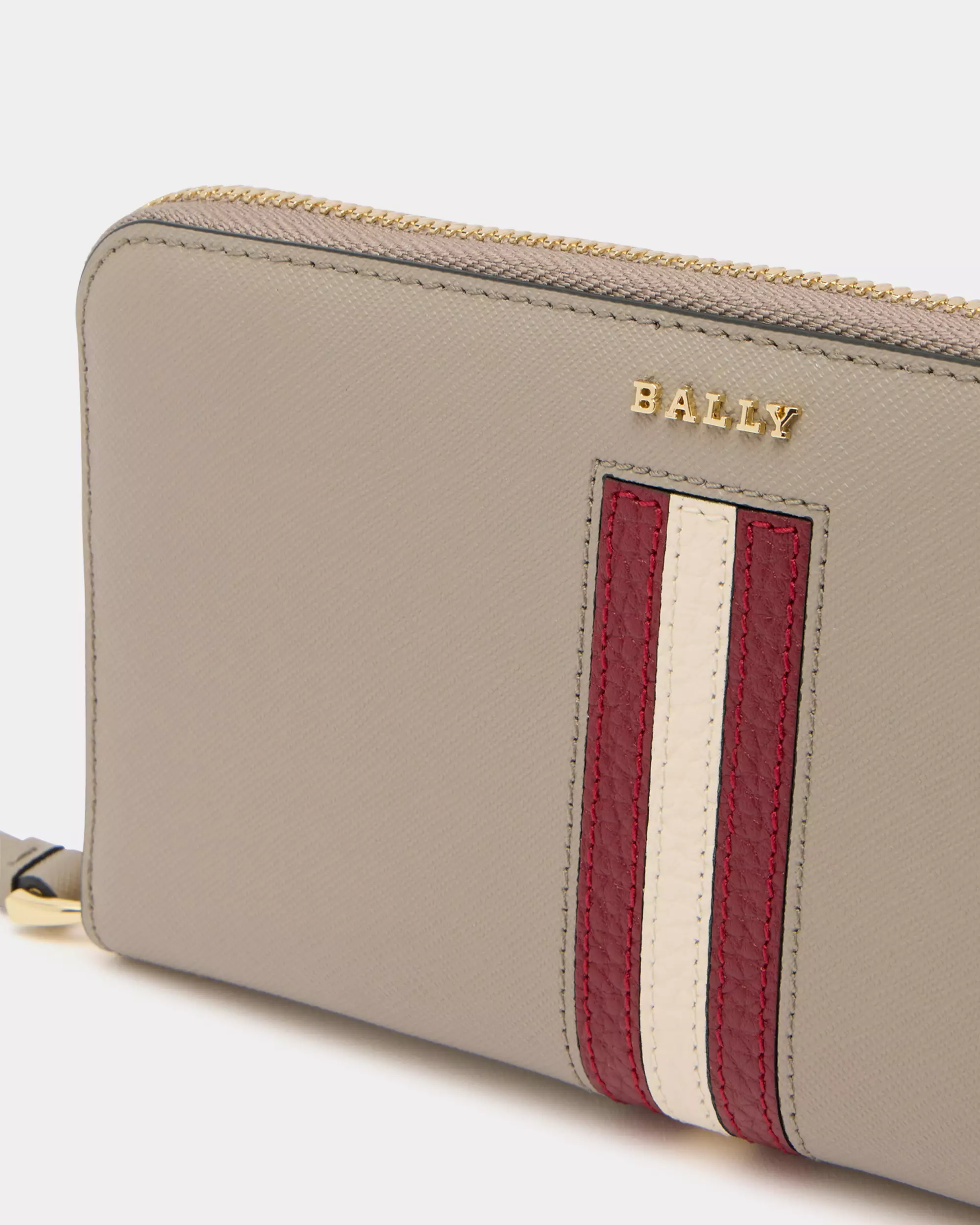 Sorissa Wallet in Leather - Wheat Grey