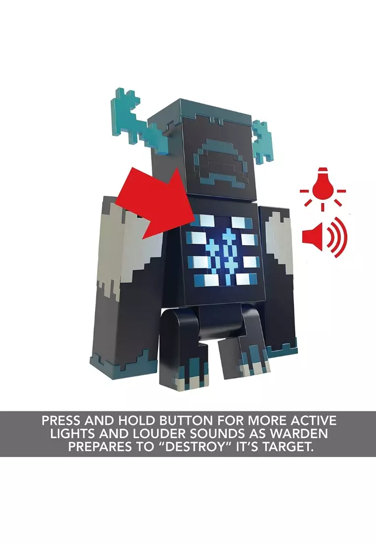 Buy Minecraft Minecraft Toys Warden Action Figure with Lights, Sounds