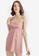 Love, Ara pink Mikaela Pink Square Neck Sleeveless Mini Dress 40ED3AA43F22DEGS_3