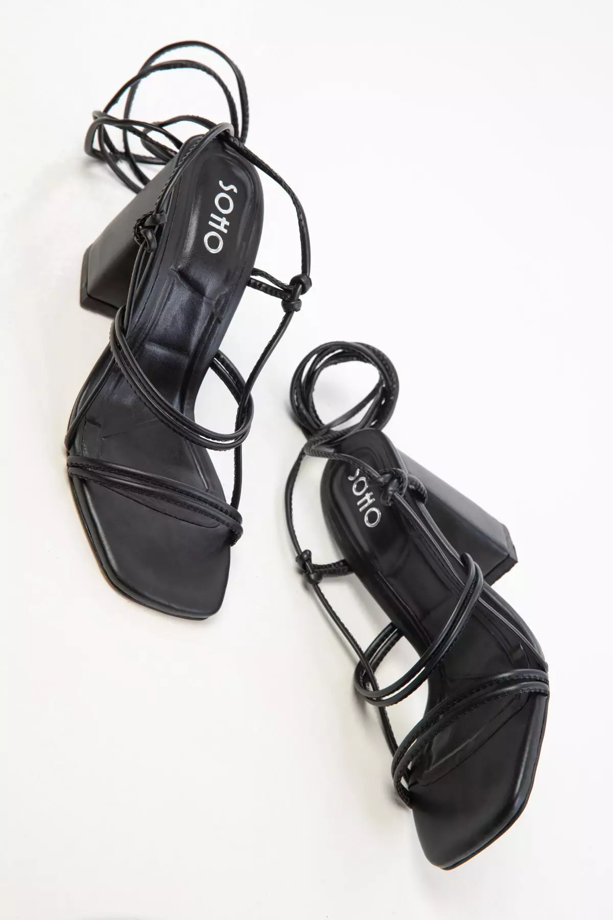 Black Women's Classic Heeled Shoes 20363