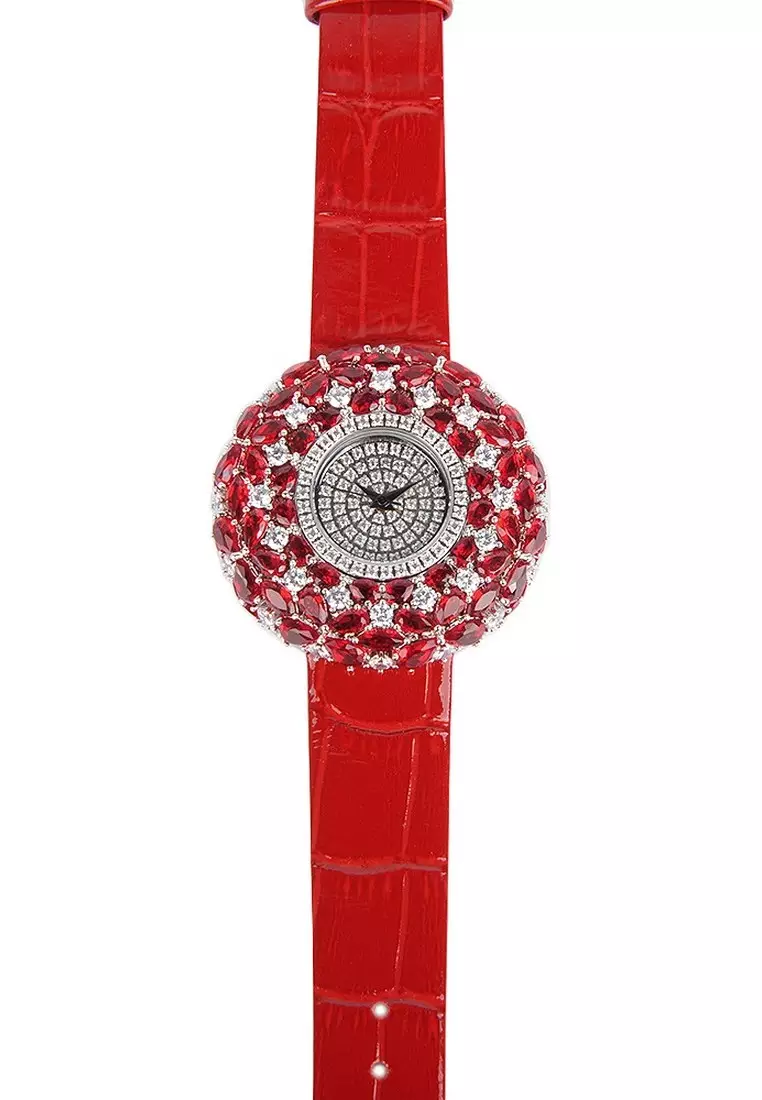 Macaron Fashion Watch in Red for Women