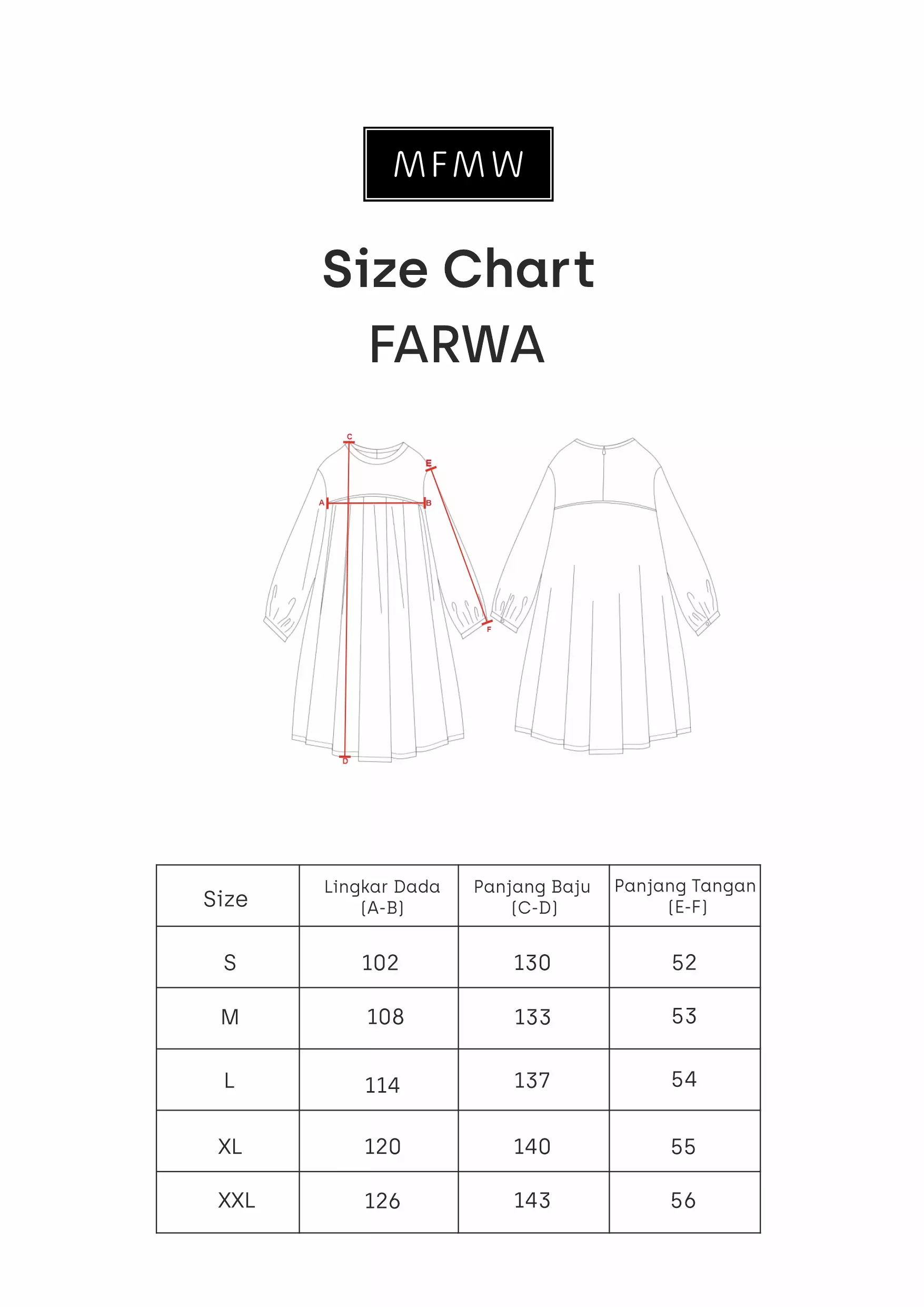 MFMW Farwa Dress Gamis Cream Motif Bunga