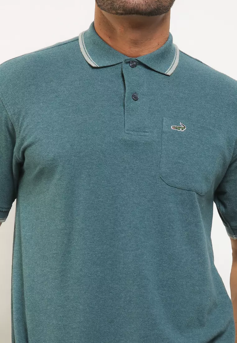 Crocodile CRCOLE 3 Seaform Green - Baju Pria Men Polo Shirt - Relax Fit - Katun