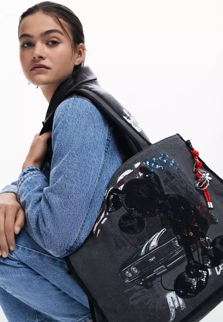 Medium Mickey™ denim shopper bag