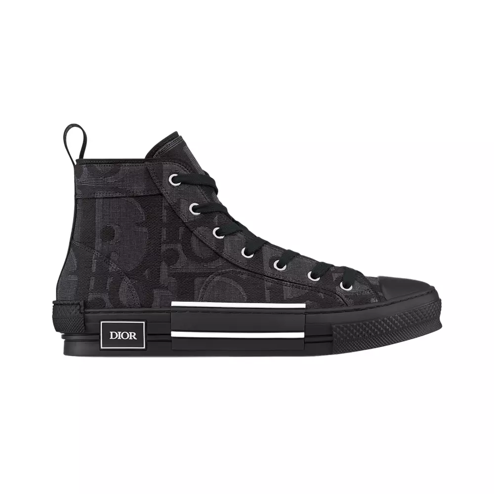 Jual Christian Dior Christian Dior B23 High Top Sneaker Black Maxi