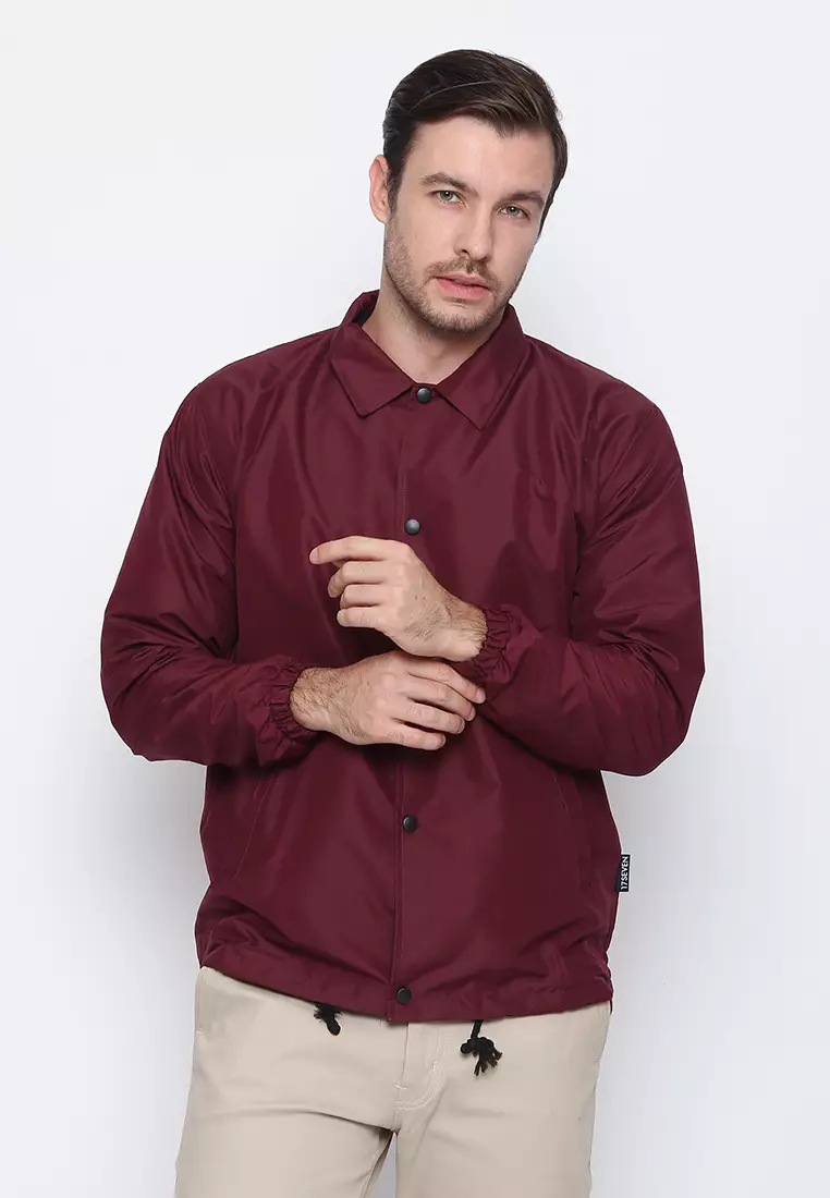 17SEVEN Jaket windbreaker Basic 004-MAROON