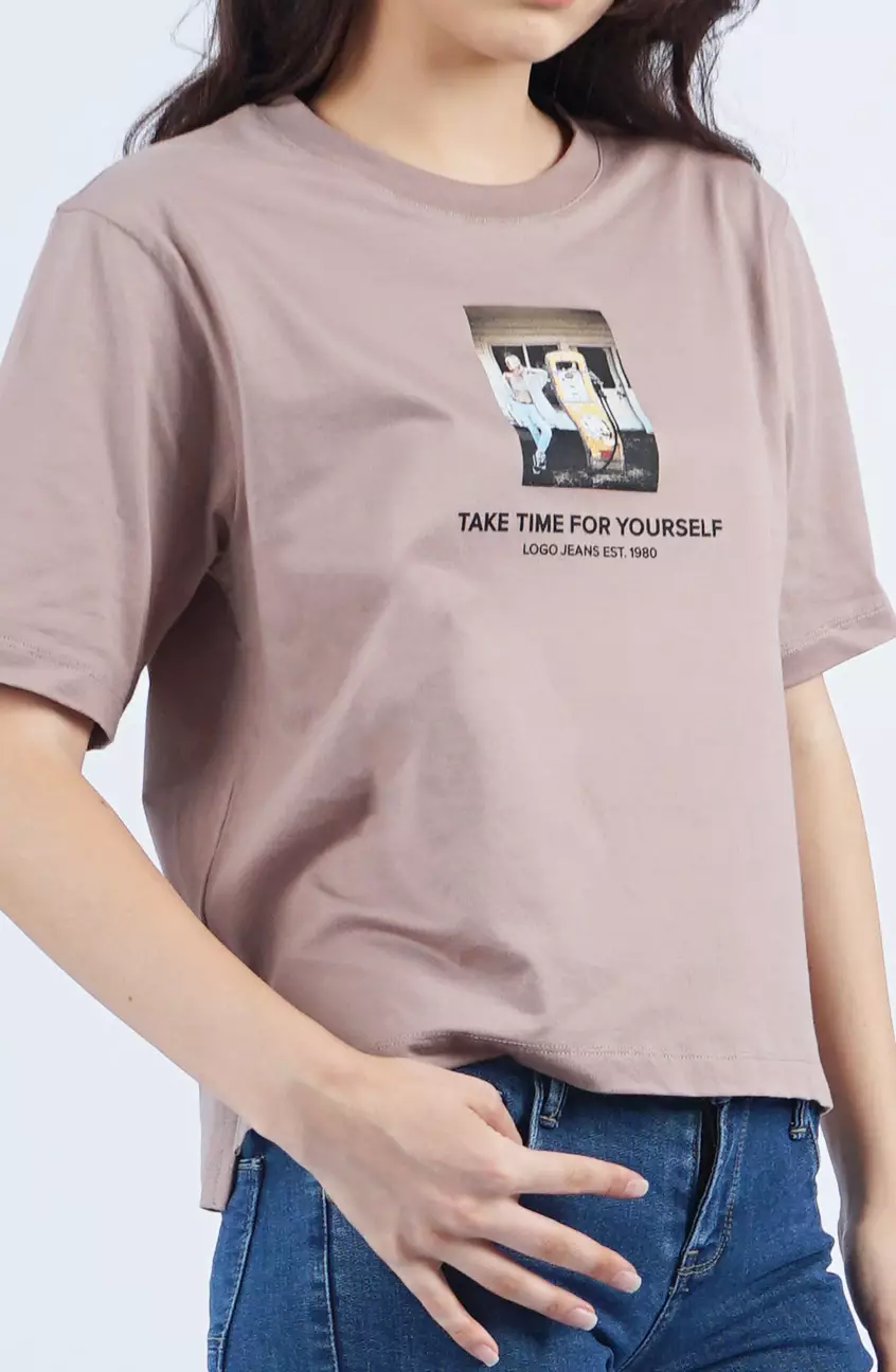 Kaos Wanita Calandra Brown