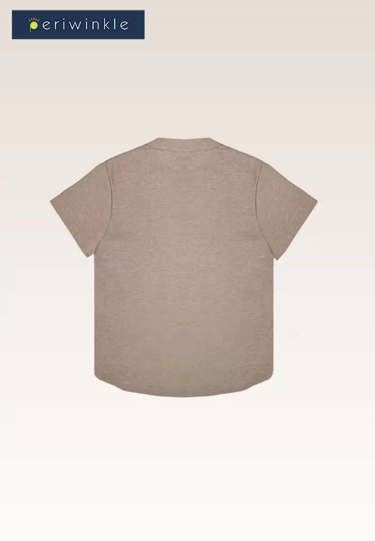 Marlowe Boys Brown Henley Shirt