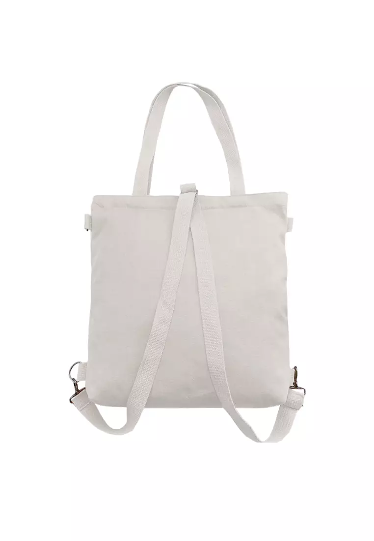 AFRENZ Canvas Crossbody Convertible Backpack Tote Bag