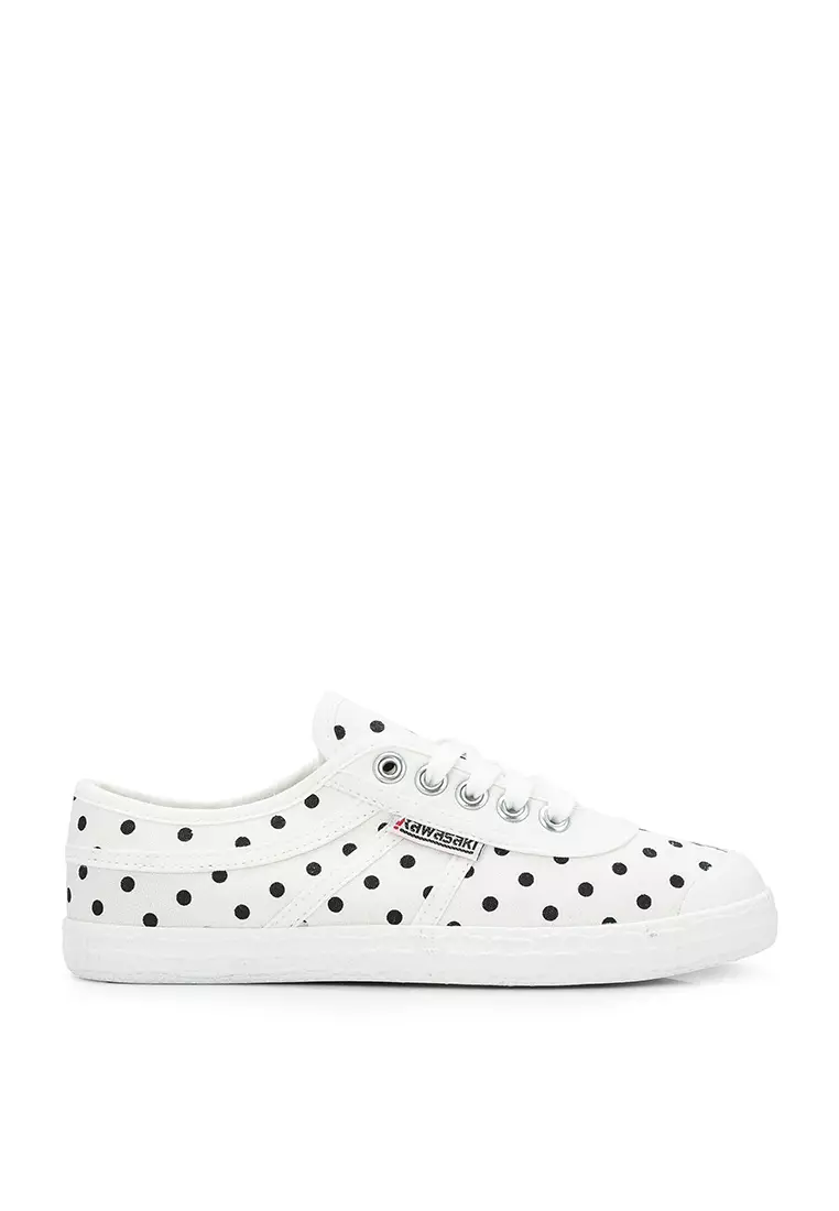 Discount on Kawasaki Footwear  shoes - SKU: Polka Canvas Sneakers