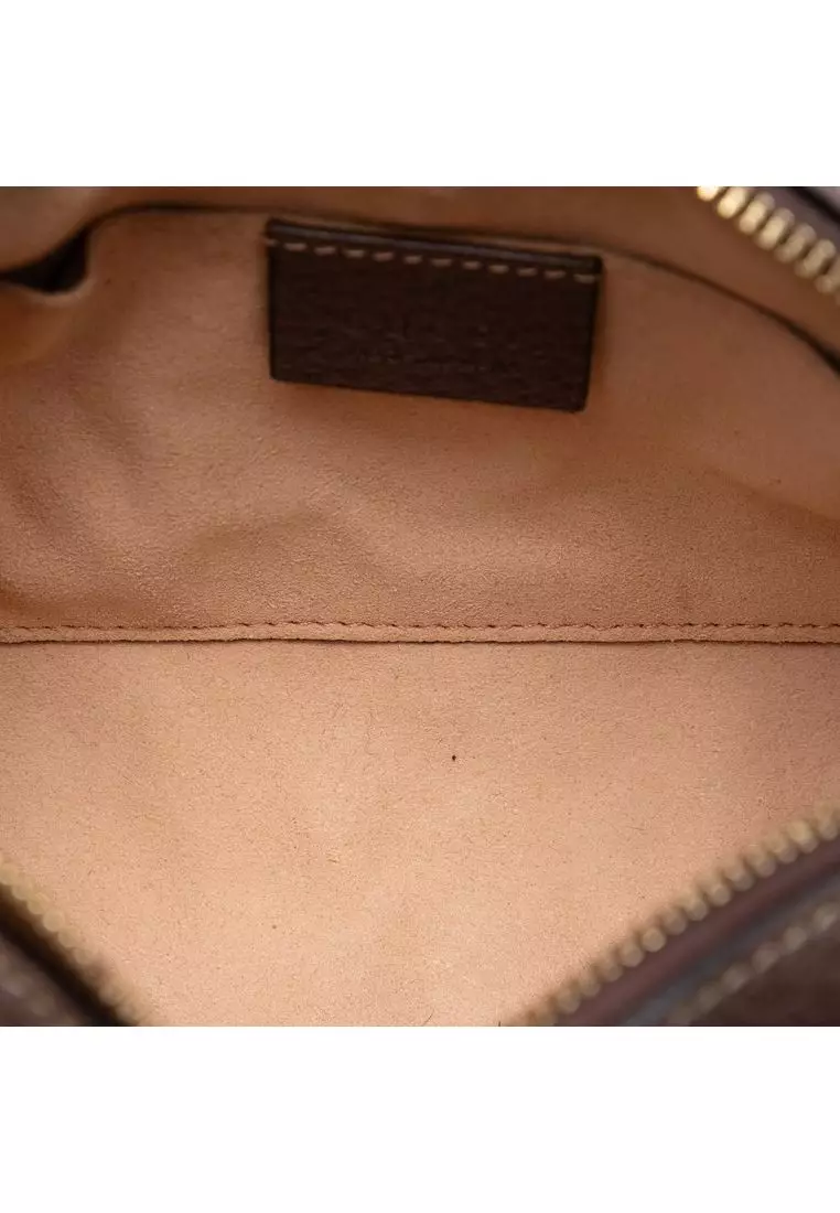 Pre-Loved Gucci Mini Gg Supreme Web Ophidia Crossbody