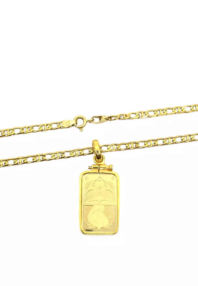 Cebuana Lhuillier  Gold Plated Frame for Gold Bar  - Pendant Frame only