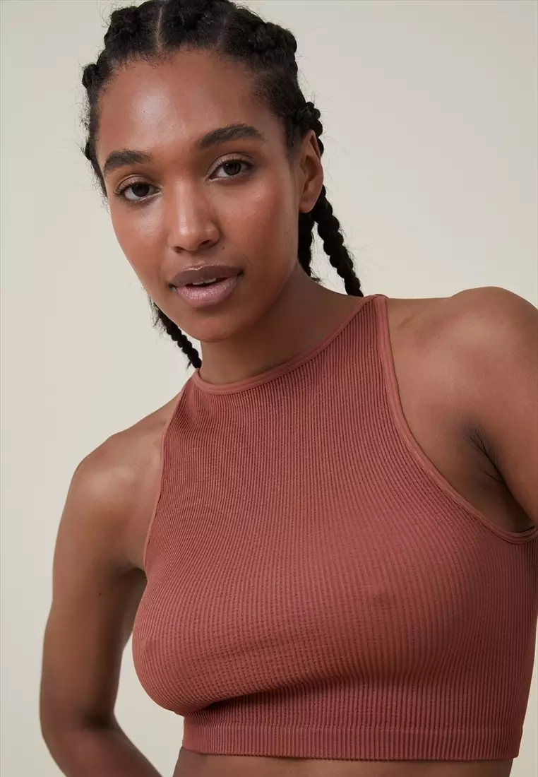 high neckline tank top