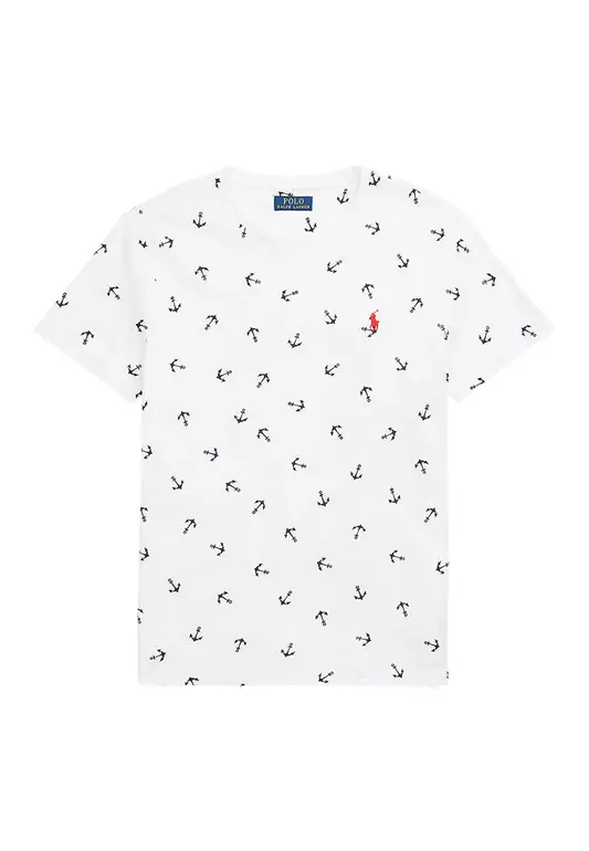 Custom Slim Fit Sailboats Crewneck T-Shirt