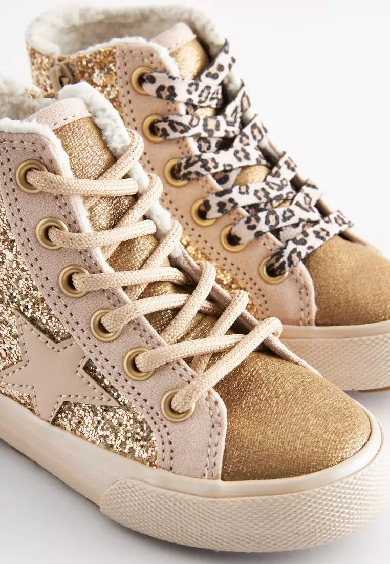 Glitter high top trainers hotsell