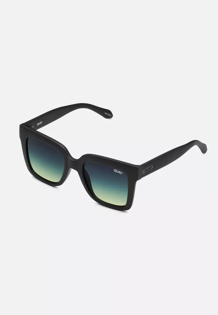 Icy Sunglasses - Matte Black/Smoke Green