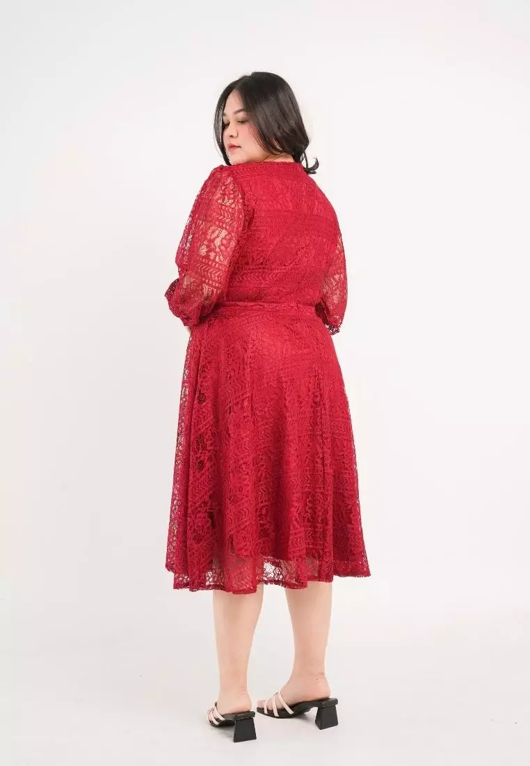 Plus Size Party Dress Hye Ji Vol 3 Red
