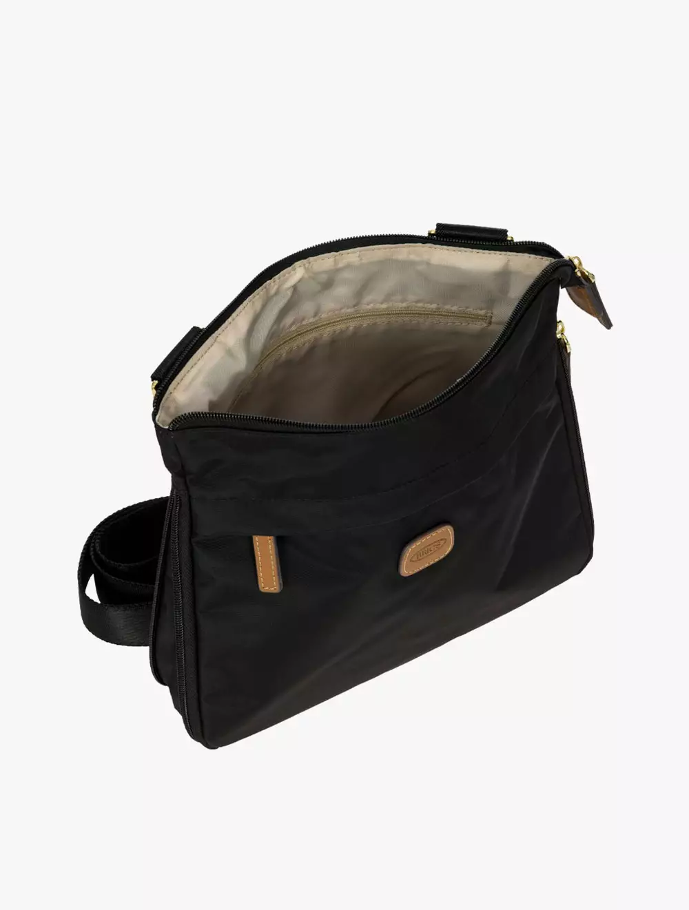 Bric's Expandable Shoulder Bag - Black - Black