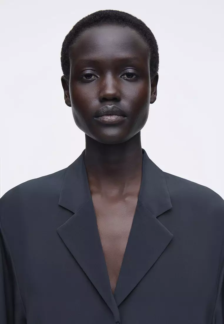 Camp-Collar Silk Shirt