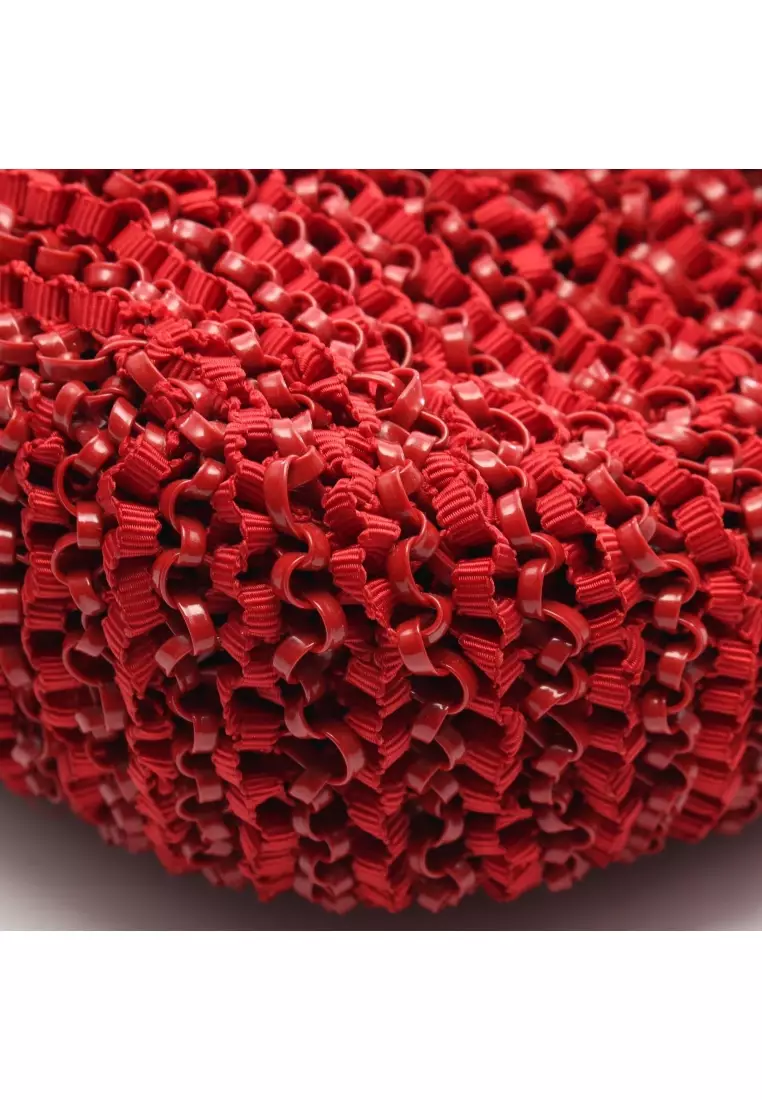 Pre-Loved Anteprima wire bag Handbag PVC fabric Patent leather Red 2WAY