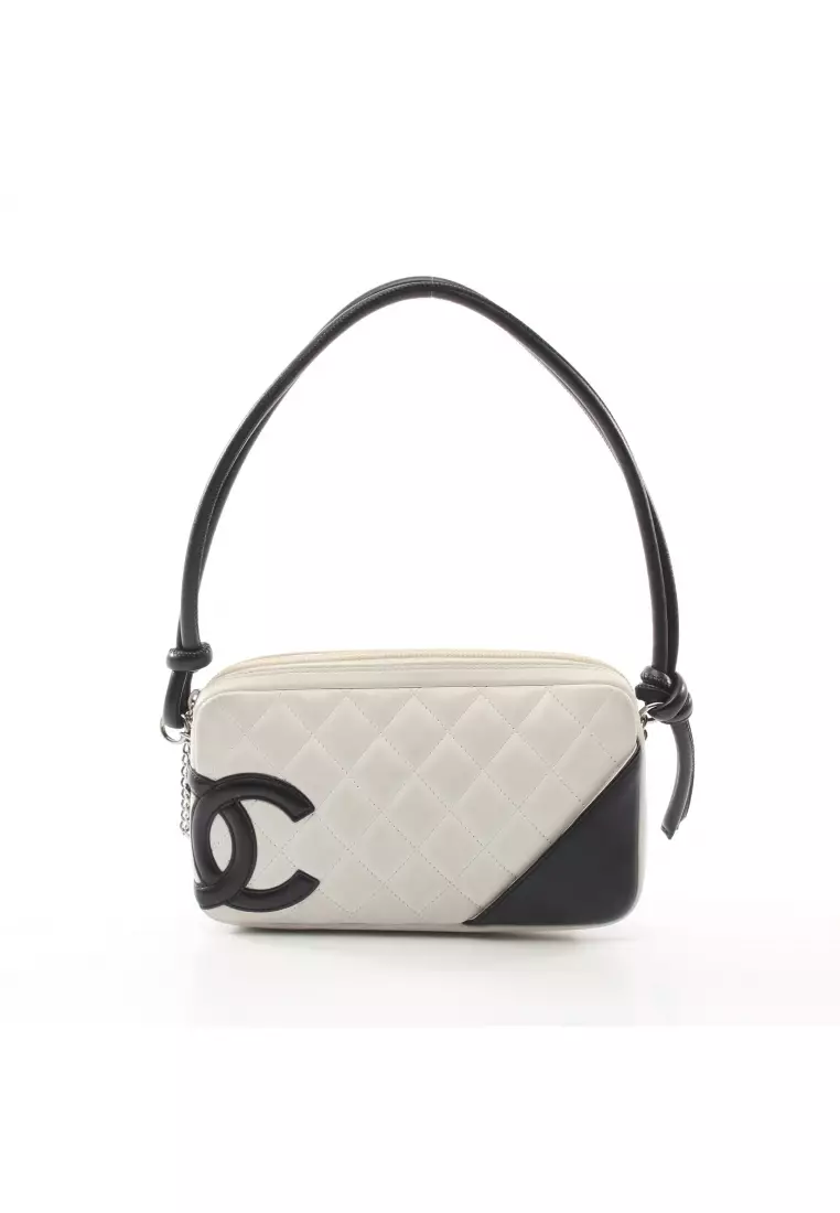 White and black chanel cheap bag
