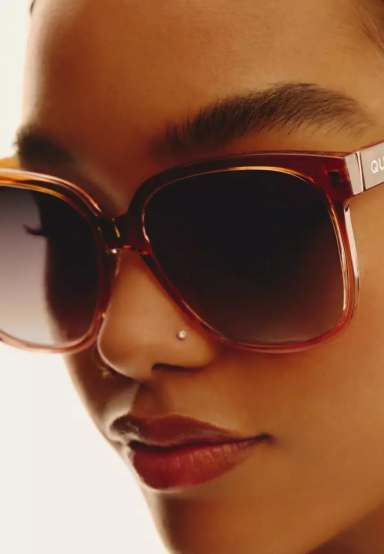 Wide Awake Sunglasses - Coffee Rose/Brown