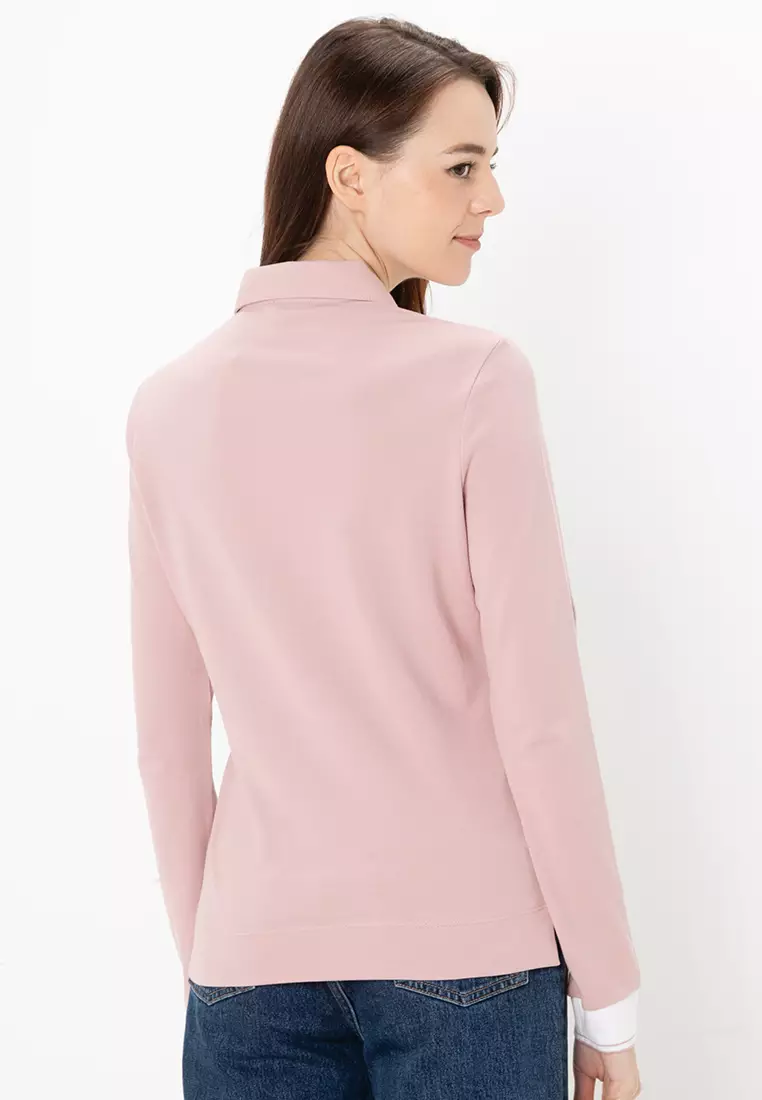 Rib Polo Collar Shirt