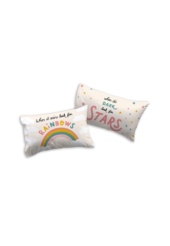 AT&IN white AT&IN POSITIVE VIBES BOOSTER PANEL PILLOW CASE 560TC 7112BHLD61B691GS_1