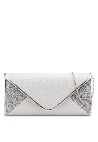 雙esprit分店地址色閃飾信封式晚宴手拿包, 包, 包