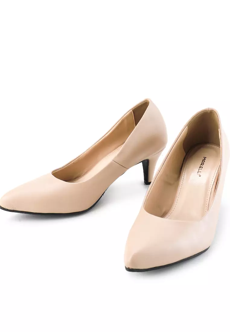 Jasmine Sepatu Pantofel Wanita Kantor Pumps - Nude