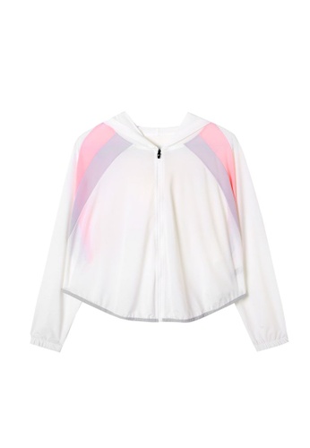 QuestChic grey and white and pink and blue and multi Fae Anti UV Windbreaker Jacket 12180AAD84B6B4GS_1
