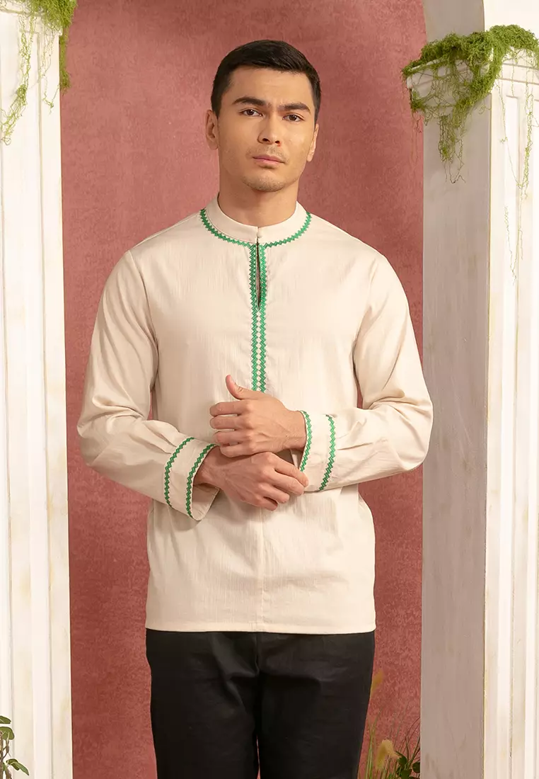 Men’s Collar Embroidered Shirt
